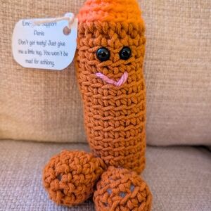 Handmade Orange Crochet Toy